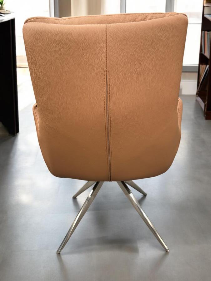 Stuhl mit Lederbezug Esszimmersessel