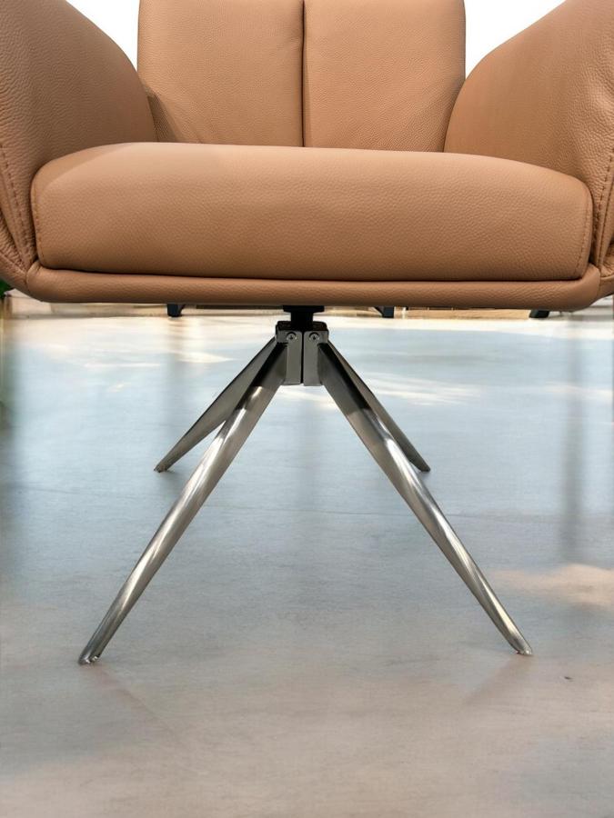 Stuhl mit Lederbezug Esszimmersessel