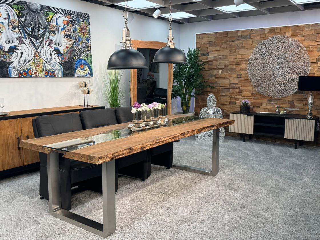 Massiver Holztisch Esszimmer 250 cm
