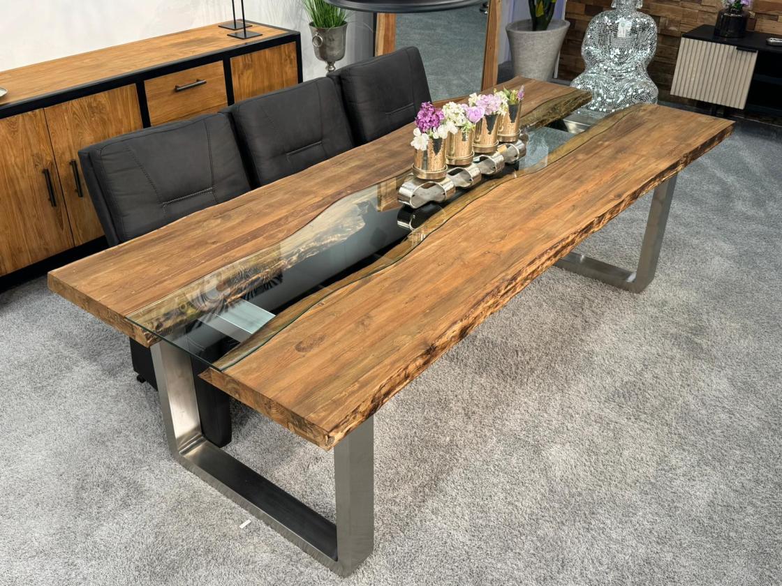 Massiver Holztisch Esszimmer 250 cm