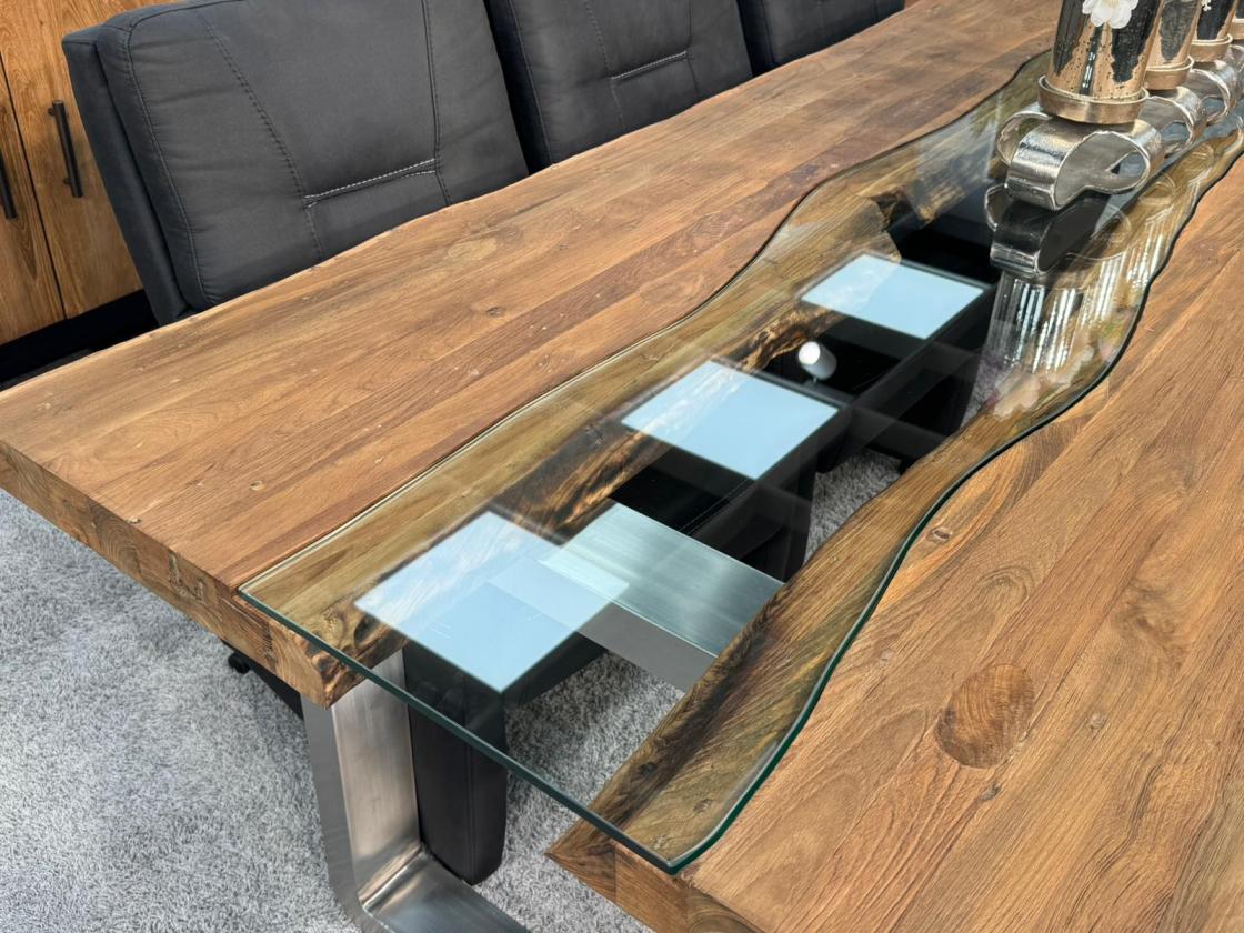 Massiver Holztisch Esszimmer 250 cm