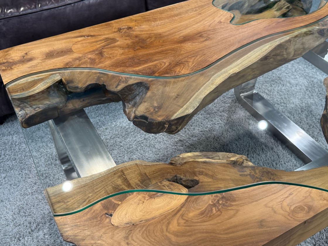Couchtisch aus Holz Elements 100-80cm