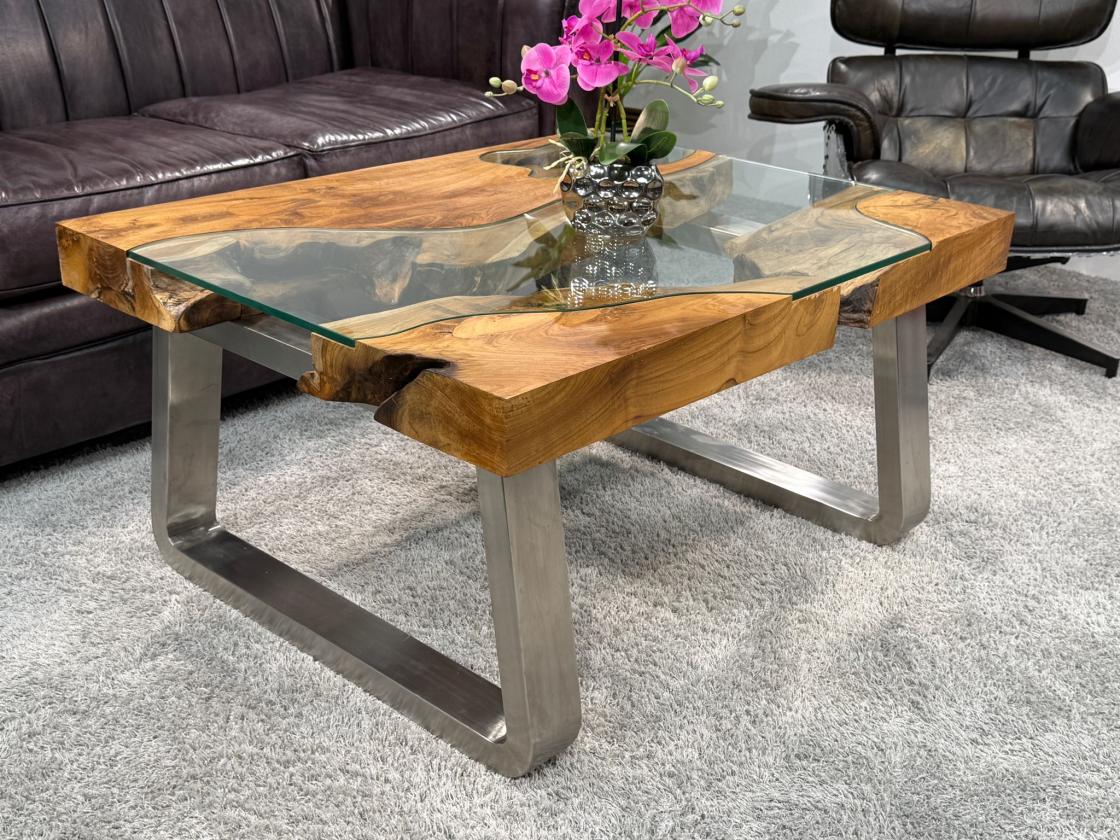 Couchtisch aus Holz Elements 100-80cm
