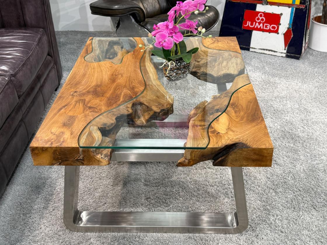 Couchtisch aus Holz Elements 100-80cm