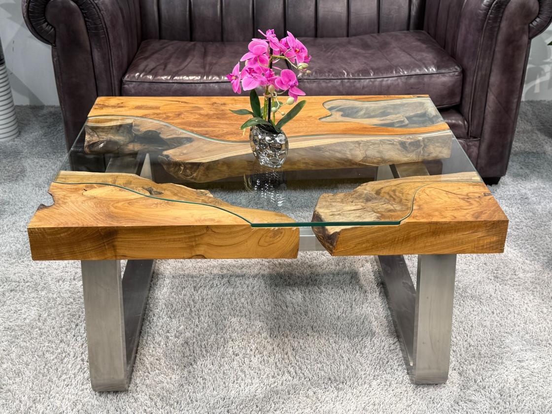 Couchtisch aus Holz Elements 100-80cm
