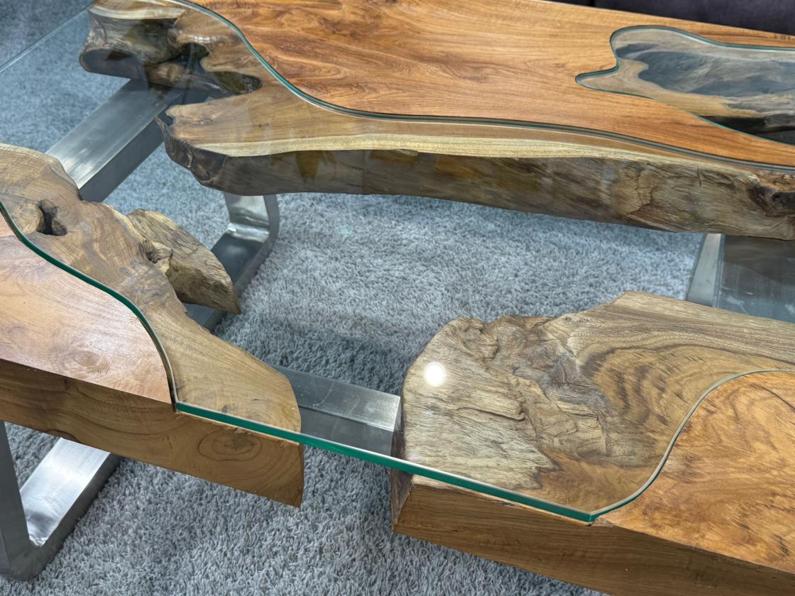 Couchtisch aus Holz Elements 100-80cm