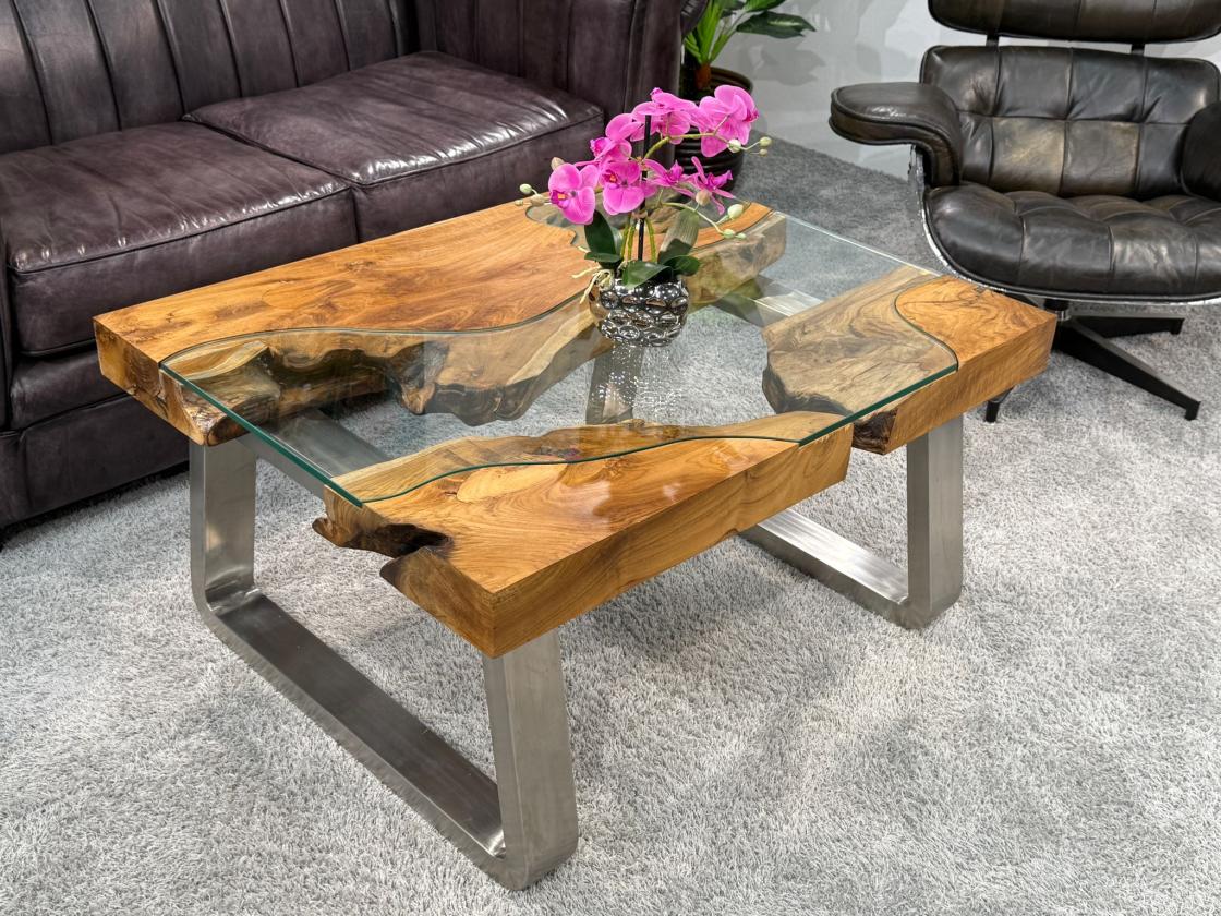 Couchtisch aus Holz Elements 100-80cm