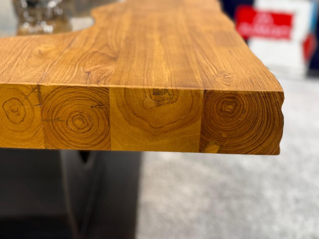 Rechteckiger Couchtisch aus Massivholz Deep Island 100 cm