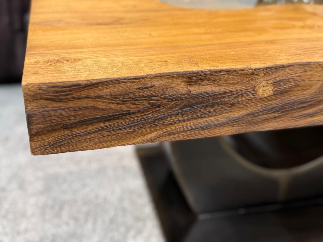Rechteckiger Couchtisch aus Massivholz Deep Island 100 cm