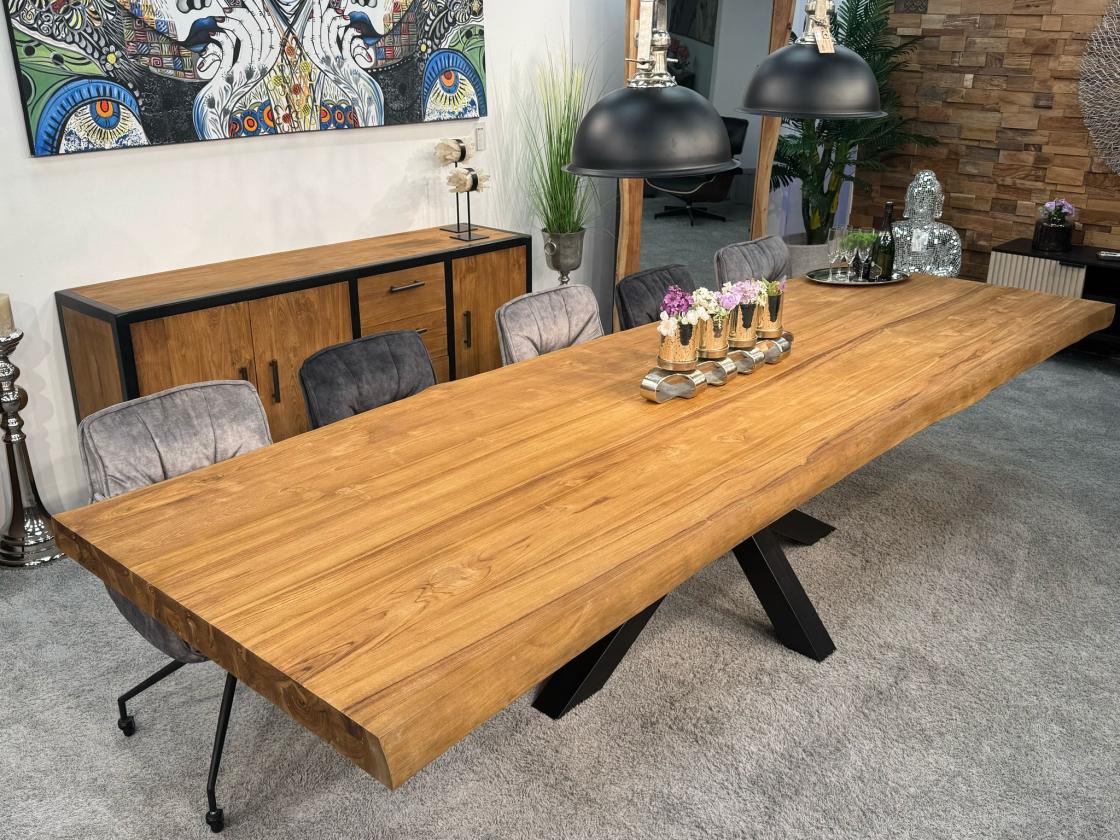 Esstisch mit Baumkante Atlanta 300 cm