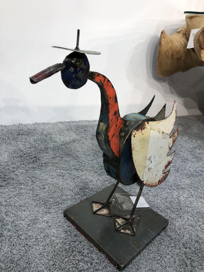 Skulptur aus Altmetall