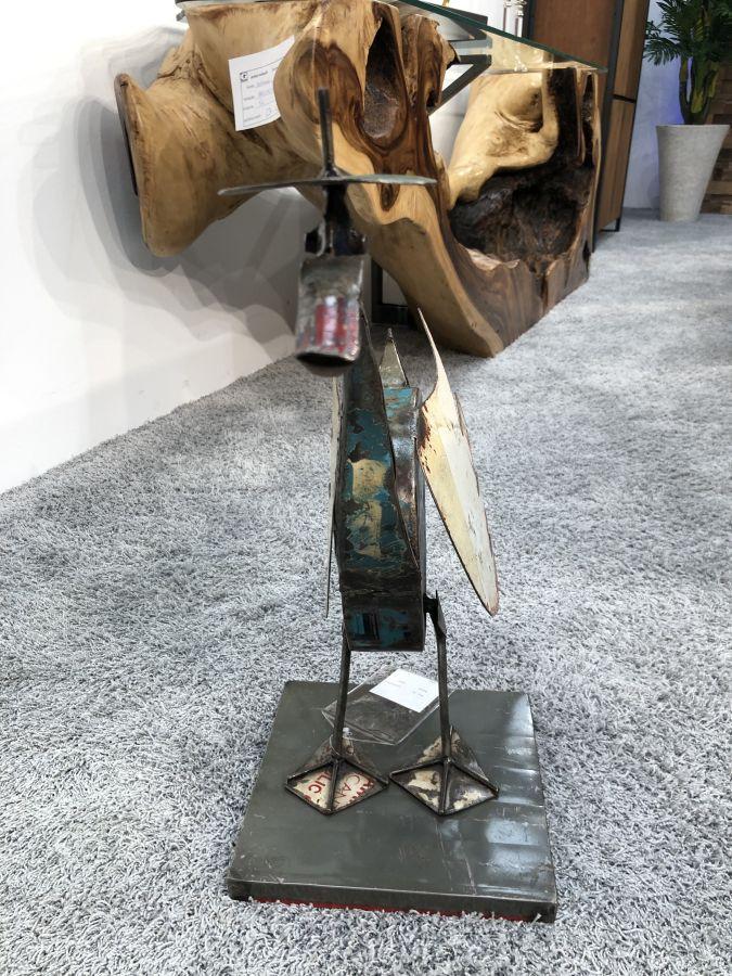 Skulptur aus Altmetall
