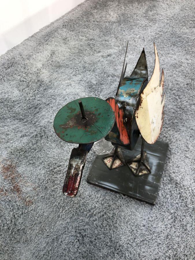 Skulptur aus Altmetall