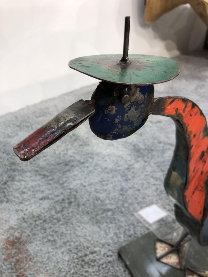 Skulptur aus Altmetall