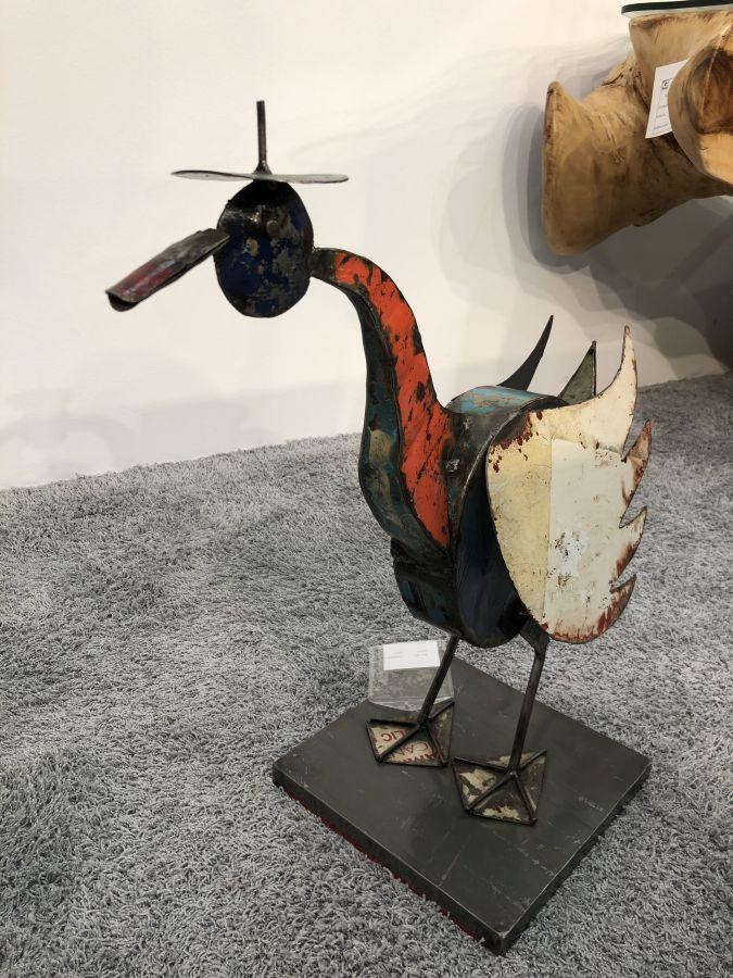 Skulptur aus Altmetall