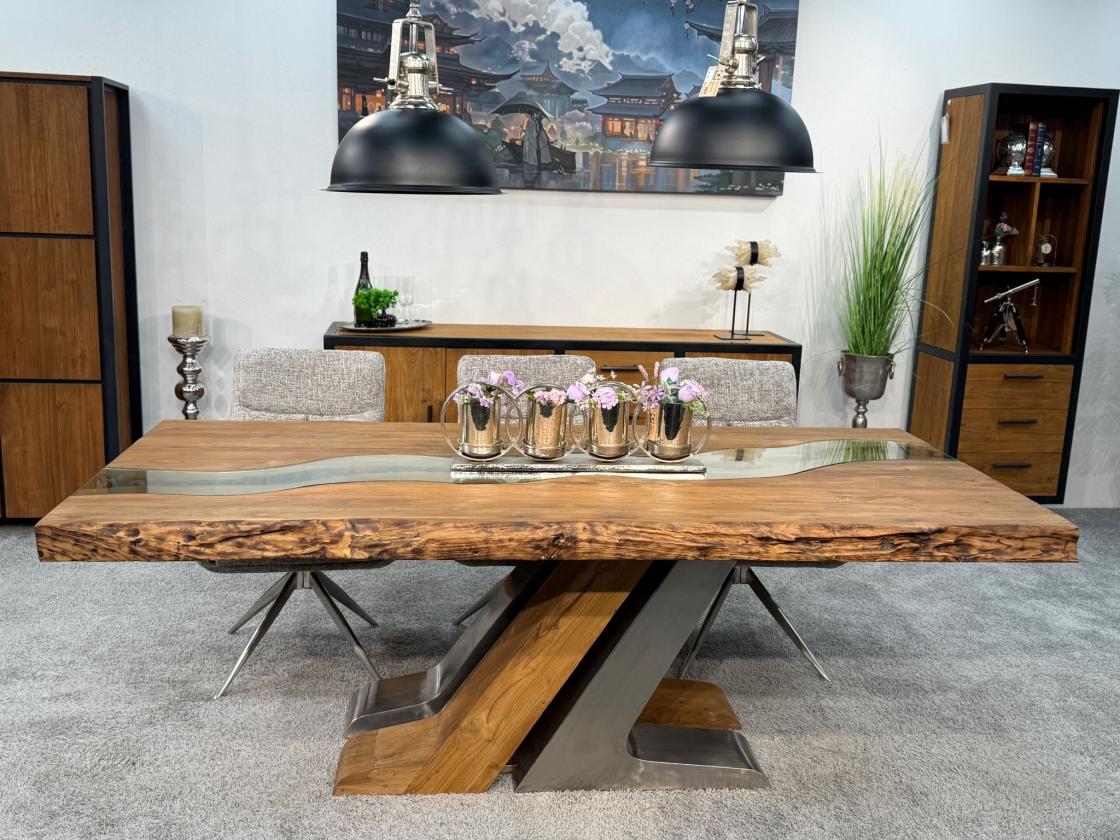 Deep Island - Moderner Esstisch aus Holz 220 cm lang