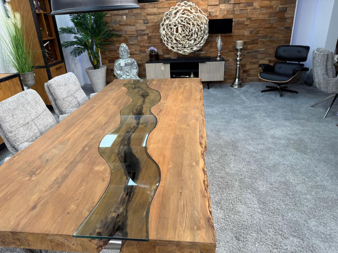 Deep Island - Moderner Esstisch aus Holz 220 cm lang