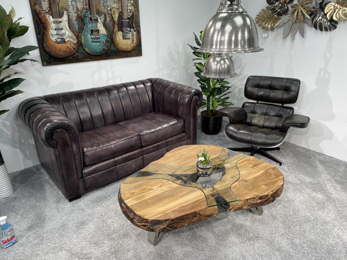 Nierentisch/Couchtisch "Fjord" aus Holz
