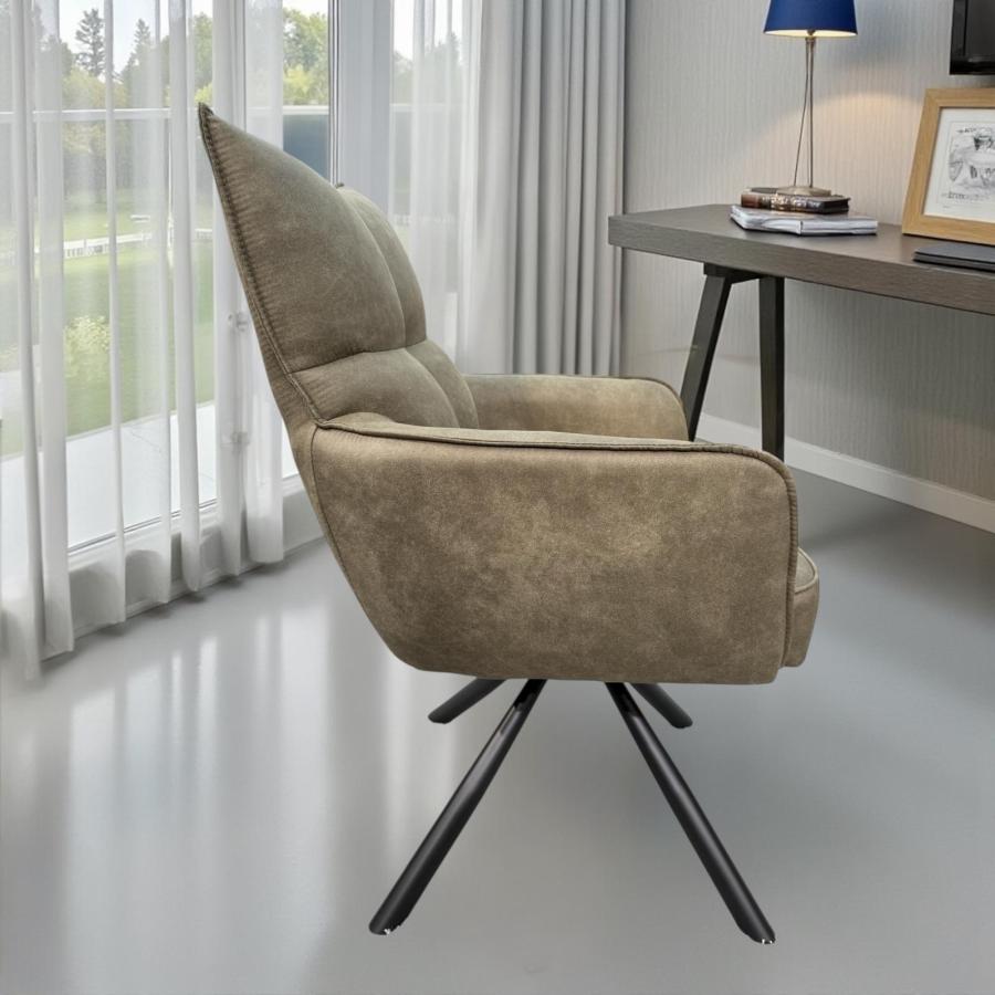 Esszimmerstuhl drehbar olive