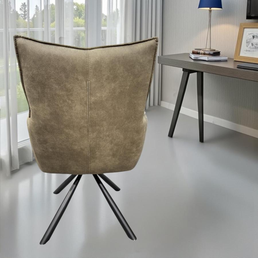 Esszimmerstuhl drehbar olive