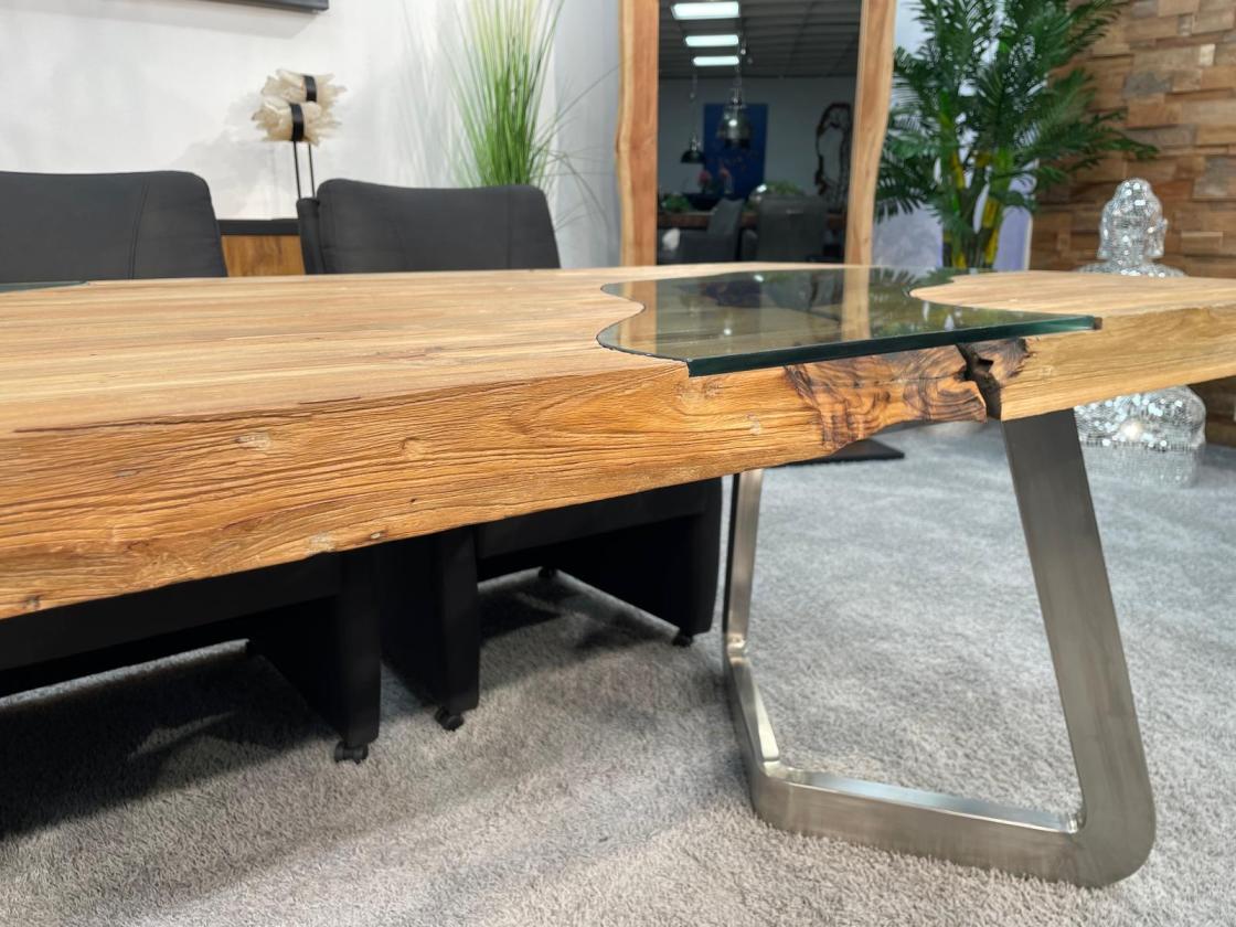 Rechteckiger Esstisch aus massivem Holz Landscape 220 cm
