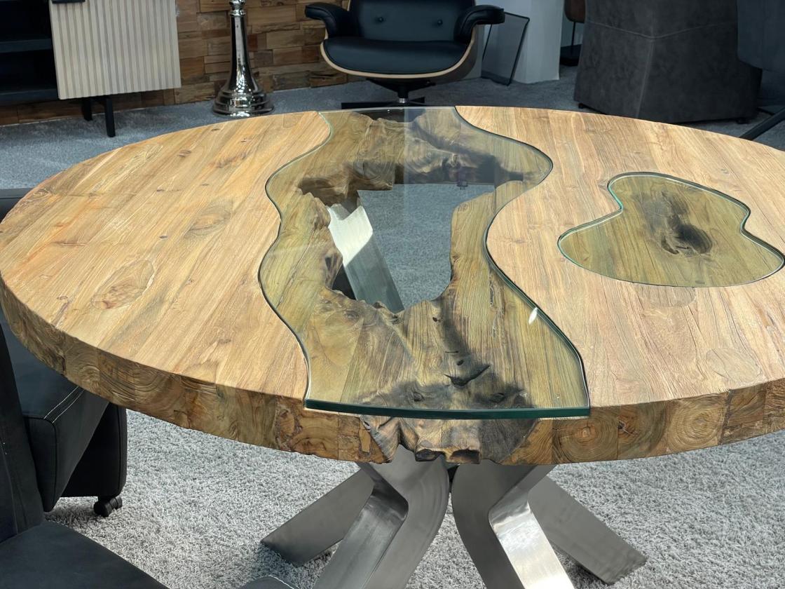 Runder Esstisch Eternia aus Holz einzigartig beeindruckend