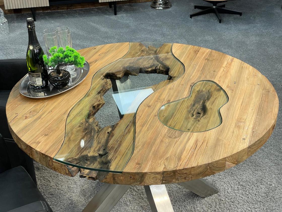 Runder Esstisch Eternia aus Holz einzigartig beeindruckend
