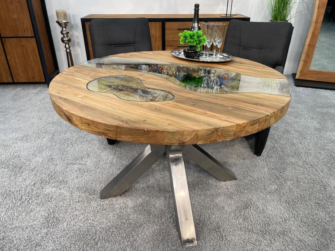 Runder Esstisch Eternia aus Holz einzigartig beeindruckend