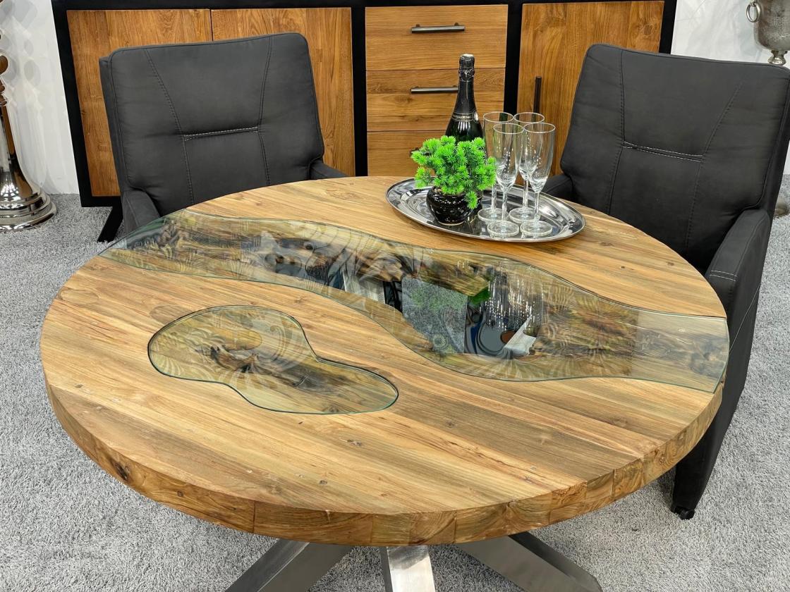Runder Esstisch Eternia aus Holz einzigartig beeindruckend