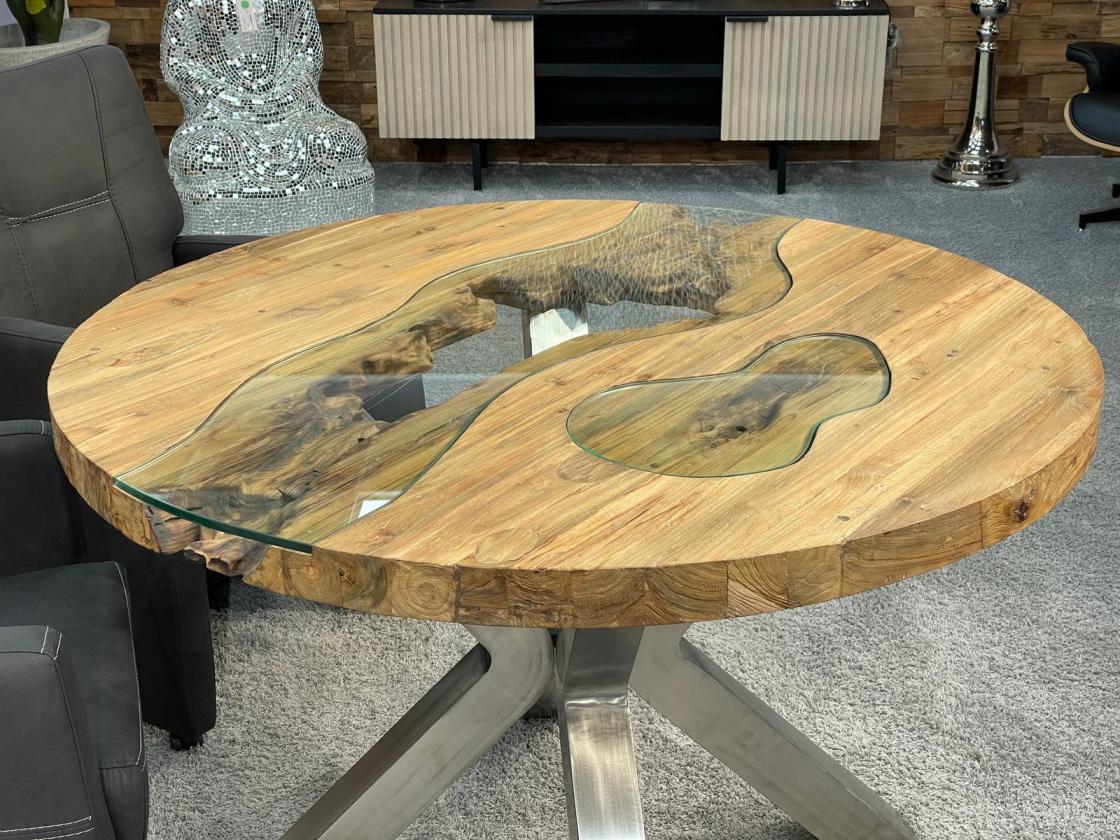 Runder Esstisch Eternia aus Holz einzigartig beeindruckend