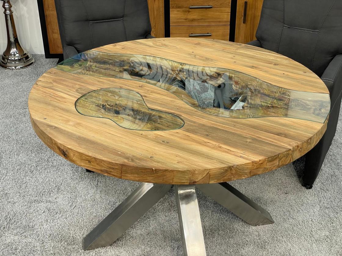 Runder Esstisch Eternia aus Holz einzigartig beeindruckend