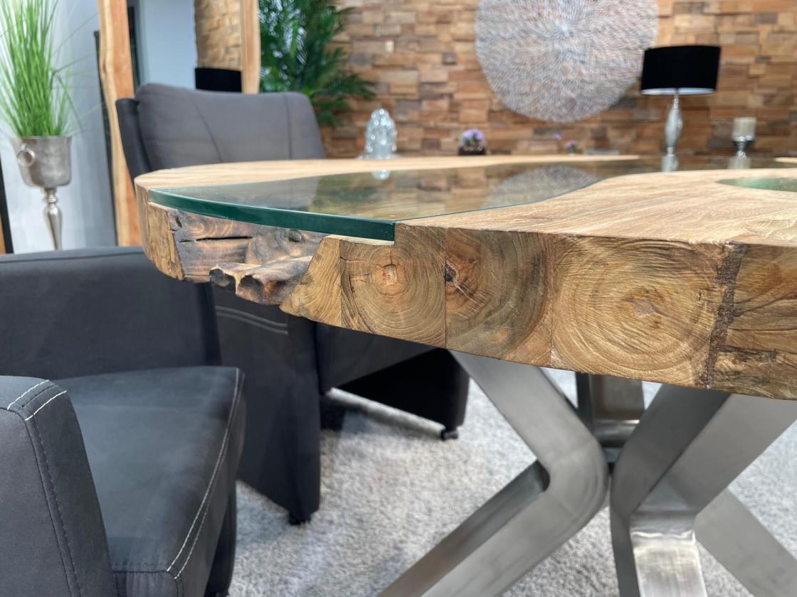 Runder Esstisch Eternia aus Holz einzigartig beeindruckend