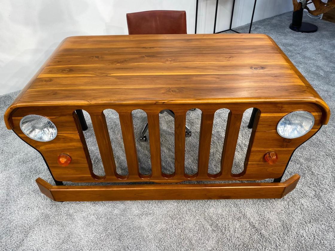 Schreibtisch "Willys" 156 x 79 x 71  cm aus recyceltem Teakholz