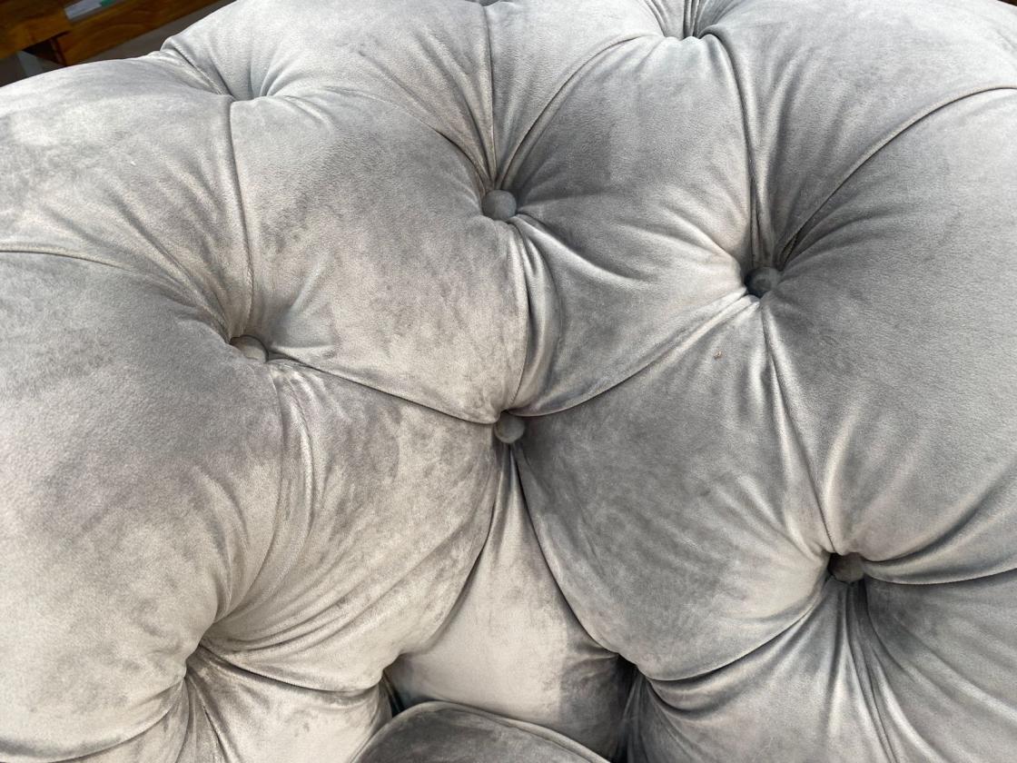 Couch 2-Sitzer Lavera aus dunkelbraunem Echtleder