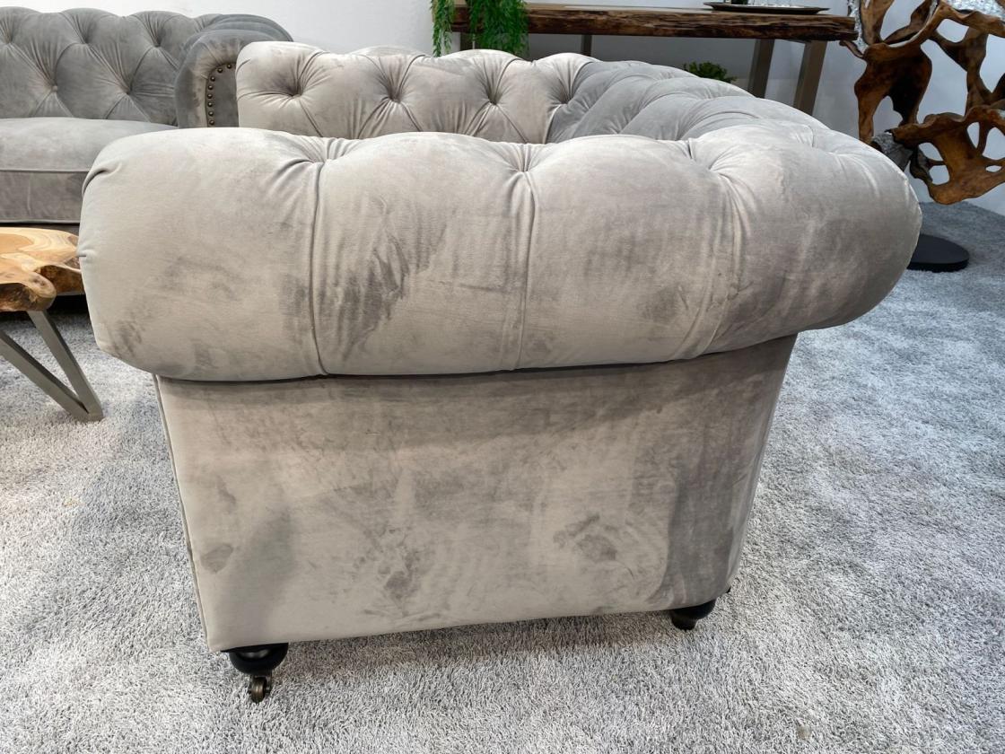 Couch 2-Sitzer Lavera aus dunkelbraunem Echtleder
