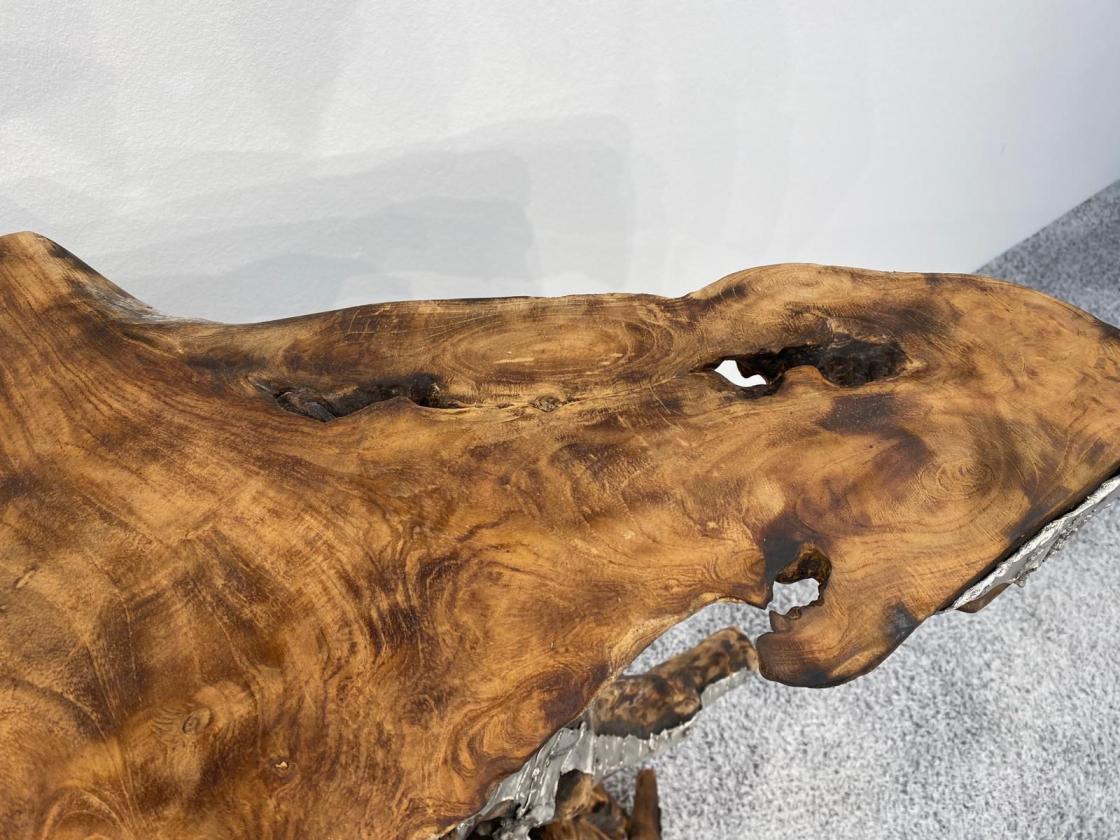 Sideboard aus einer Teak Baumwurzel L:120 x T:41 x H:81 cm