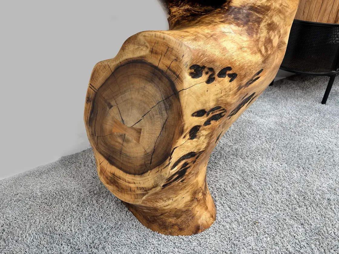 Sideboard "Suar", approx. 173 x 55 x 88 cm made from a solid Suar wood tree trunk