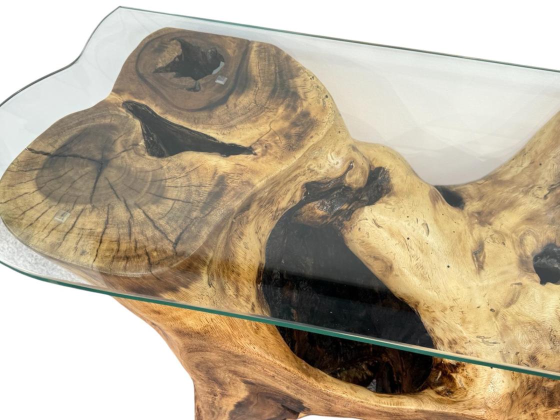 Sideboard made of solid suar wood, 118x74x43 cm