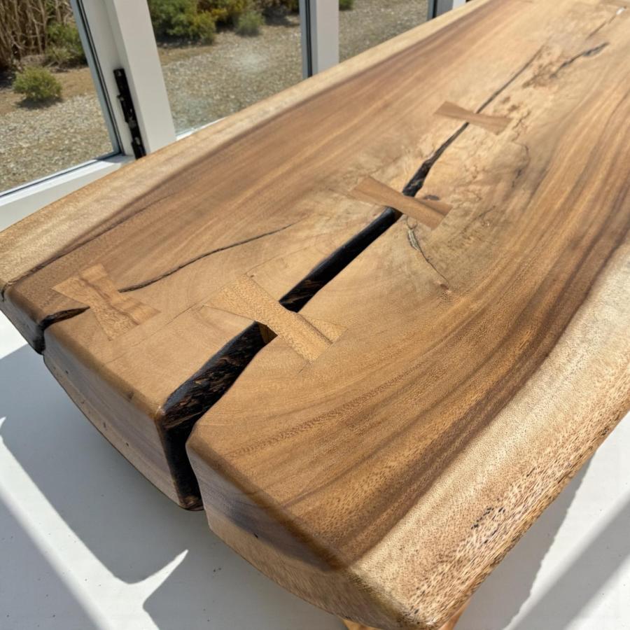 Sideboard "Suar", ca. 150 x 80 x 50 cm aus einem massiven Suarholz Baumstamm