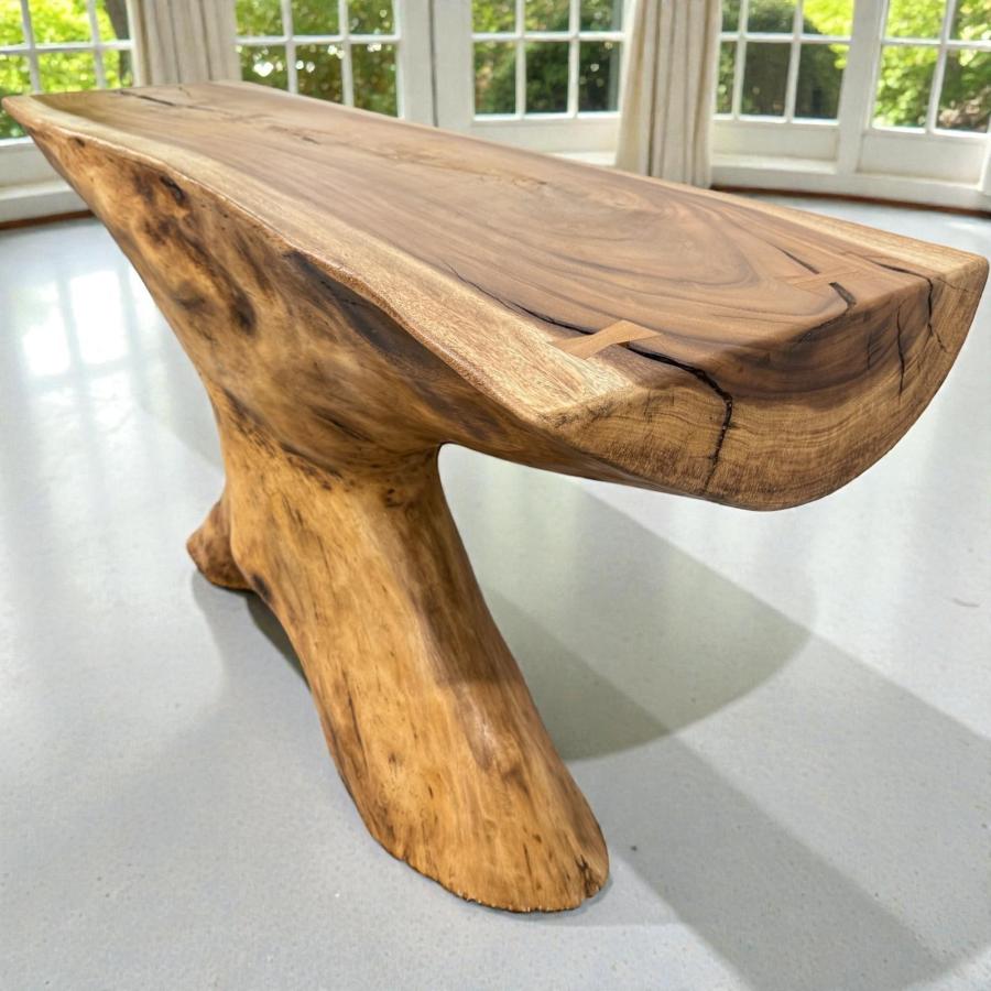 Sideboard "Suar", ca. 150 x 80 x 50 cm aus einem massiven Suarholz Baumstamm