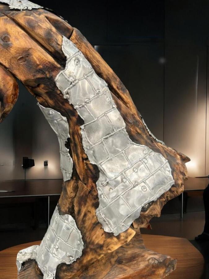 Dekoration Hirschkopf aus Holz