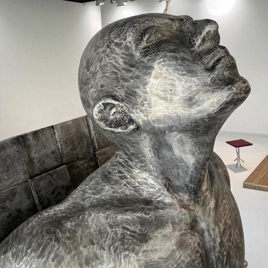 Skulptur / Dekofigur  "Expression" ca. 79 x 80 x 50  cm aus Aluminium