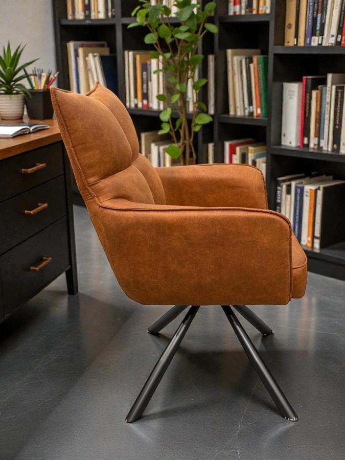 Esszimmerstuhl drehbar cognac