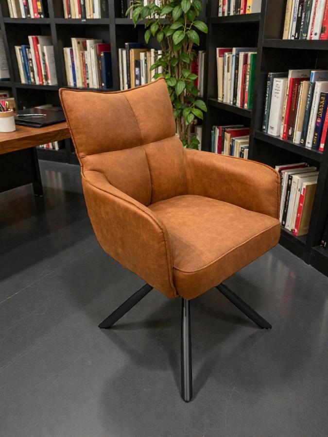 Esszimmerstuhl drehbar cognac