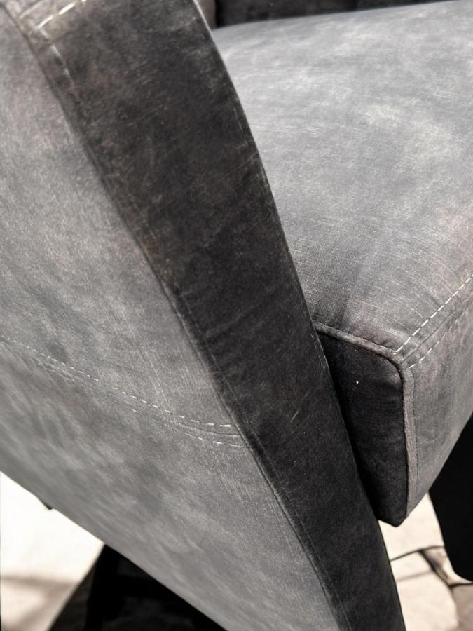 Design Esszimmerstuhl Sessel Granada samt grau