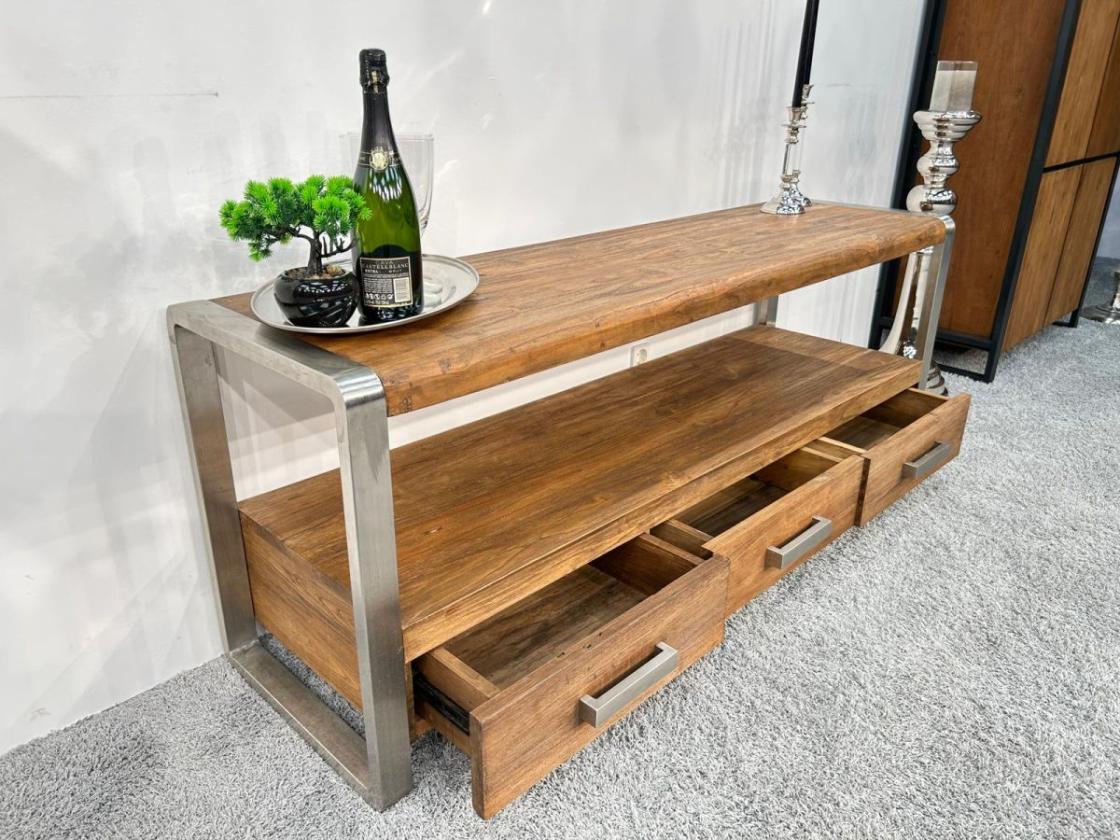 TV Schrank/Sideboard aus recyceltem Teakholz 160 cm