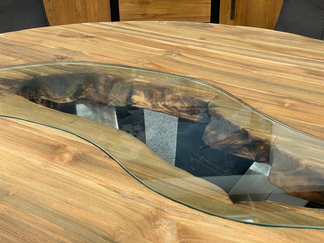 Runder Esstisch aus Holz 120 cm