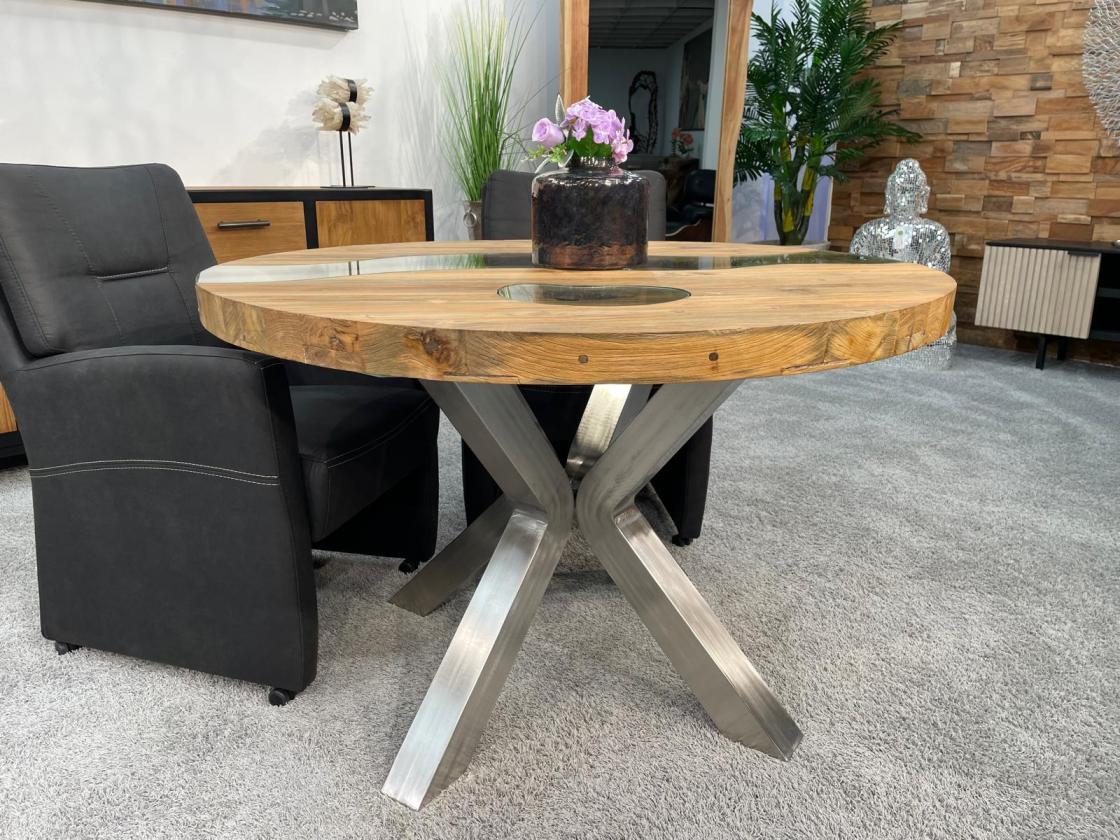 Runder Esstisch aus Holz 120 cm