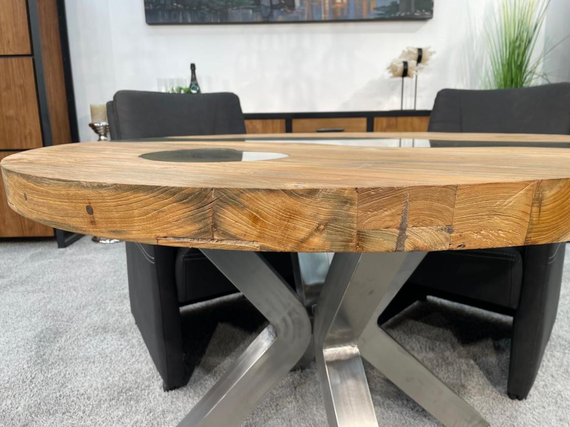 Runder Esstisch aus Holz 120 cm
