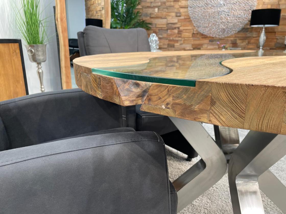 Runder Esstisch aus Holz 120 cm
